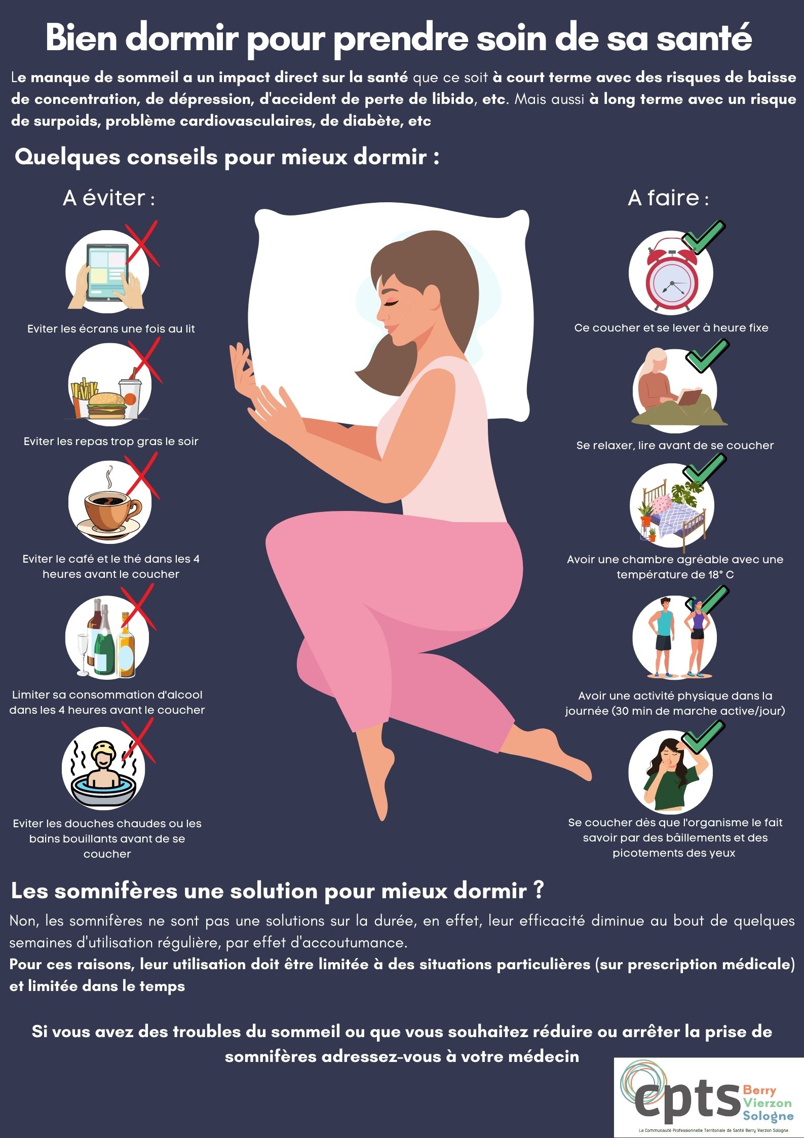 Document éducation au patient : Bien dormir pour prendre soin de sa santé